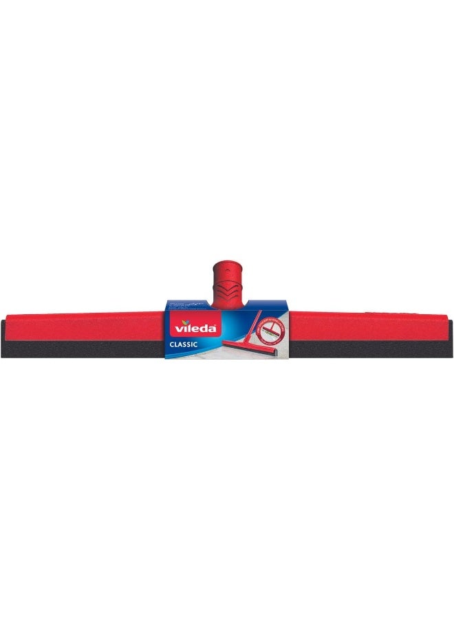 Vileda Floor Wiper Classic 52 CM with a Stick, High water wiping efficiency, 52 X 5 X 136 Cm - Red Red/Black 52cm - Image 1