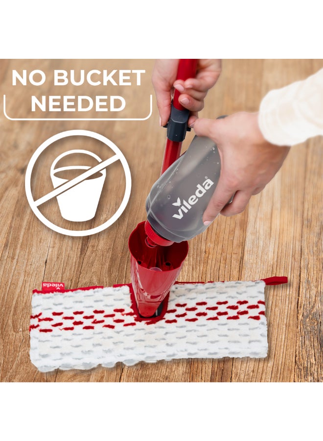 فيليدا بروميست ممسحة أرضية بلاستيكية من الألياف الدقيقة مع رذاذ متنوع أحمر - Image 2