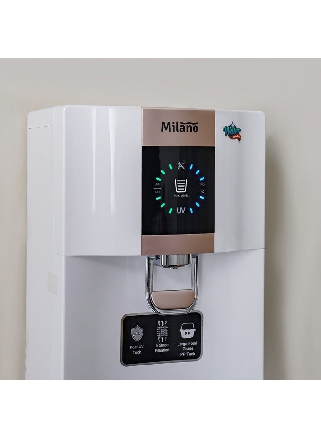ميلانو منقي مياه RO+UV سعة 8 لتر WHP648T-RO أبيض - Image 3