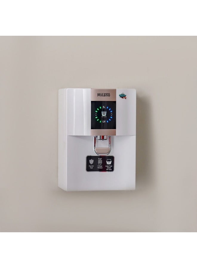 ميلانو منقي مياه RO+UV سعة 8 لتر WHP648T-RO أبيض - Image 1