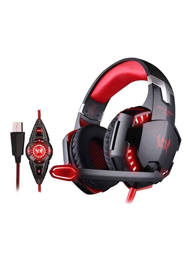 KOTION EACH 7.1 Surround USB Vibration Gaming Headset Headband Headphones With Mic - Image 1