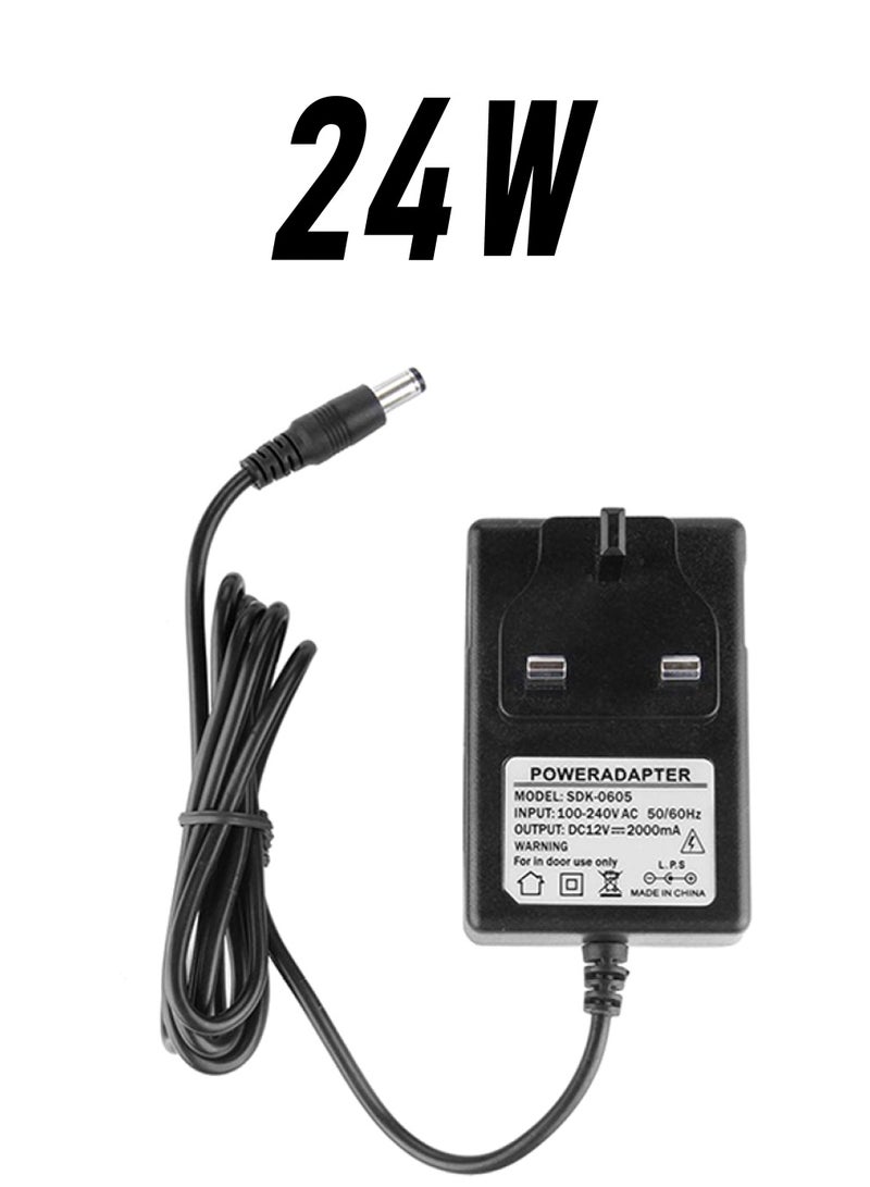 Adapter Power Supply For Security CCTV DVR Camera Black 