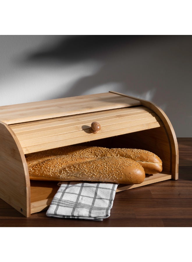 ألبرتو البرتو حافظة خبز بامبو 41*27*18 سم بني 41x18x27سم - Image 5