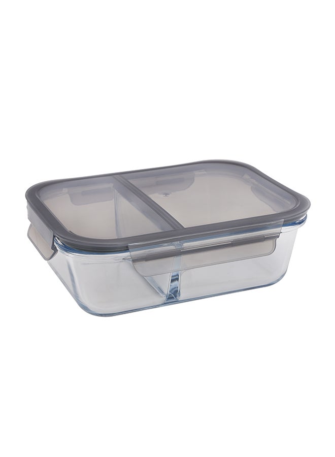 Royalford - Borosilicate Rectangular Glass Airtight Food Container Multicolour 0.65Liters - Image 1