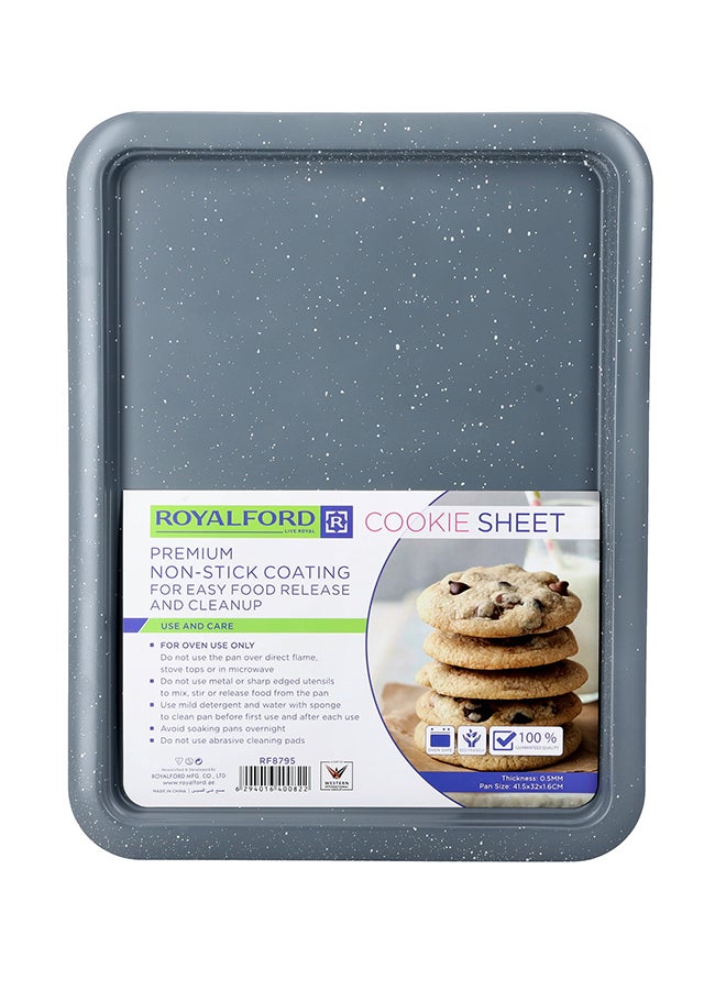 Royalford Cookie Sheet Grey 41.5x1.6x32cm  - Image 2