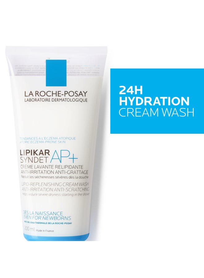 LA ROCHE-POSAY Lipikar Syndet AP+ Body Wash for Eczema Prone Skin 200ml - Image 3