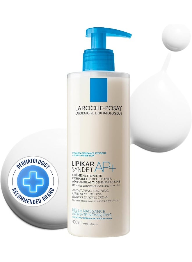 LA ROCHE-POSAY Lipikar Syndet Ap+ Body Wash For Eczema Prone Skin 400ml  - Image 3