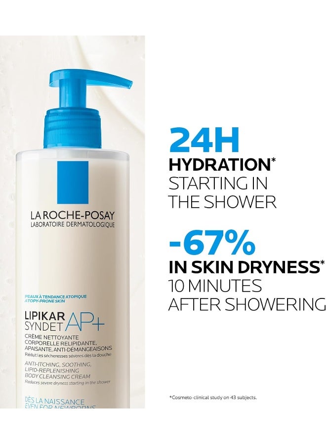 LA ROCHE-POSAY Lipikar Syndet Ap+ Body Wash For Eczema Prone Skin 400ml  - Image 5