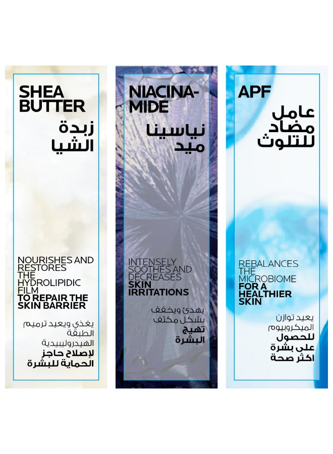 LA ROCHE-POSAY Lipikar Syndet Ap+ Body Wash For Eczema Prone Skin 400ml - Image 2