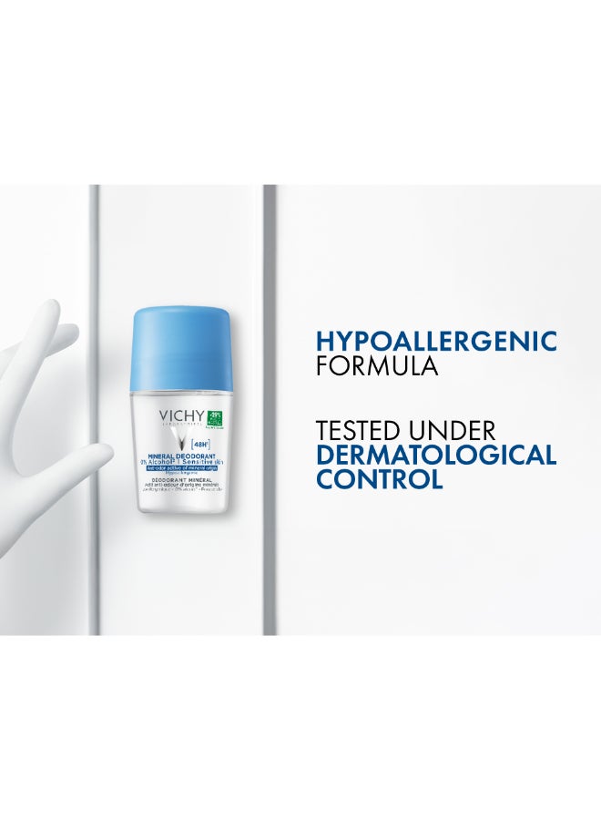 فيشي مزيل العرق معدني خالي من أملاح الألمنيوم يدوم لمدة ٤٨ ساعة 50ملليلتر - Image 4