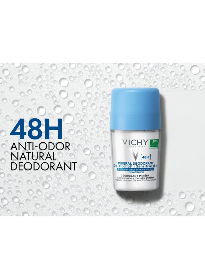 فيشي مزيل العرق معدني خالي من أملاح الألمنيوم يدوم لمدة ٤٨ ساعة 50ملليلتر - Image 2