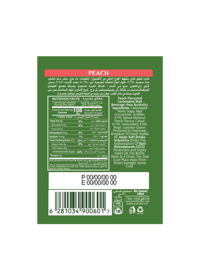 Non Alcoholic Beer Bottle Peach Peach 330ml