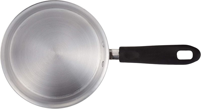 Raj Aluminum Saucepan with Black Handle, 18 cm Silver/Black - Image 4