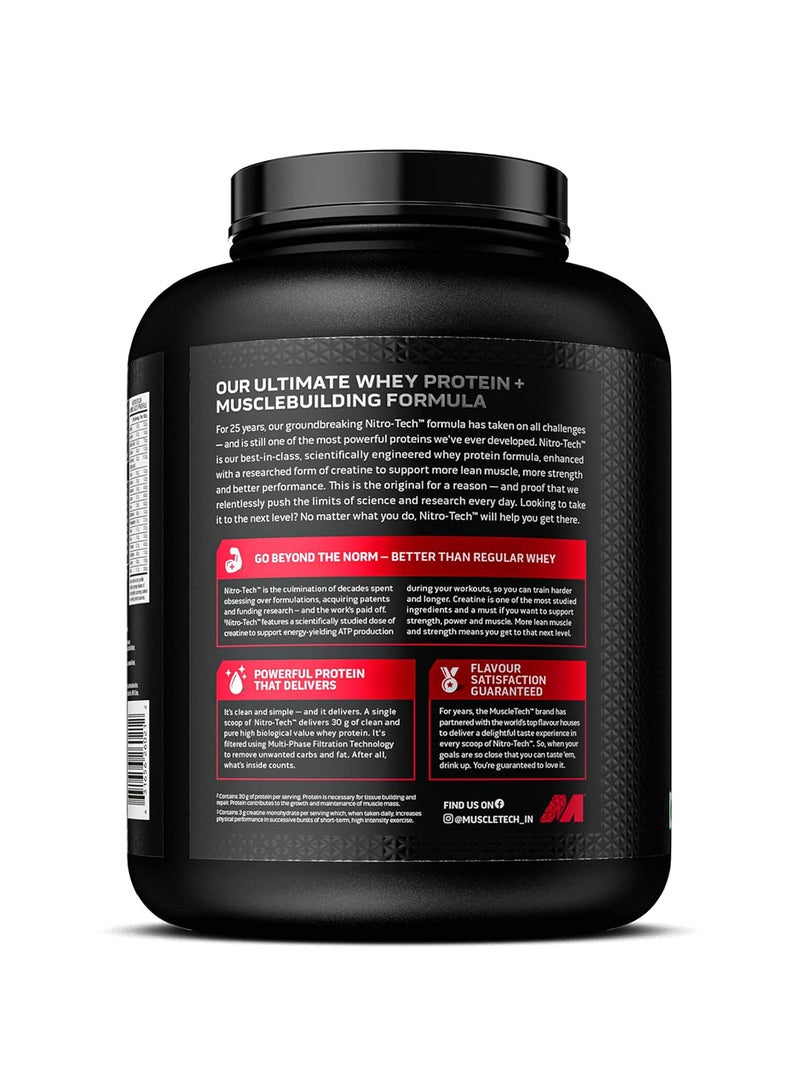 MuscleTech - Nitro Tech Whey Isolate PreWorkout Milk Chocolate 40 Servings, 1.81kg - Image 1