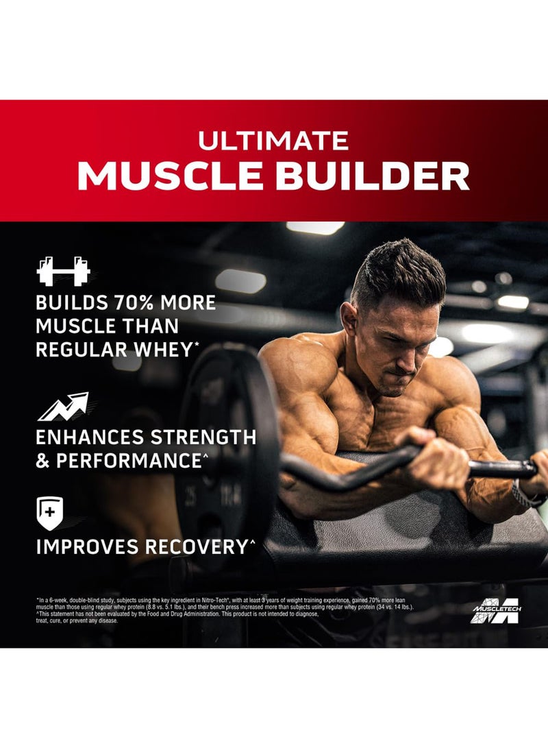 MuscleTech - Nitro Tech Whey Isolate PreWorkout Milk Chocolate 40 Servings, 1.81kg - Image 1