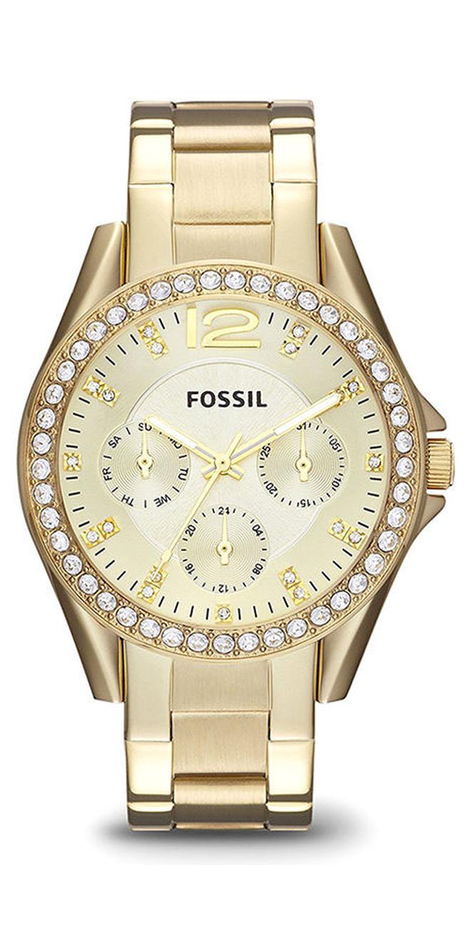 FOSSIL Women's Stainless Steel Chronograph Watch ES3203 - 38 mm - Gold - Image 1