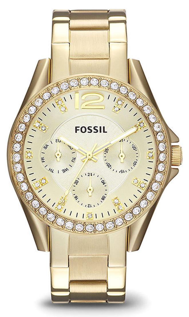 FOSSIL Women's Stainless Steel Chronograph Watch ES3203 - 38 mm - Gold - Image 1