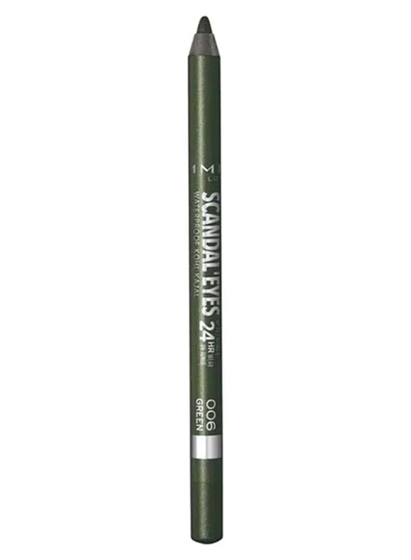 RIMMEL LONDON Scandal'Eyes Kohl Eyeliner Pencil –1.3 grams 006 –Green - Image 1