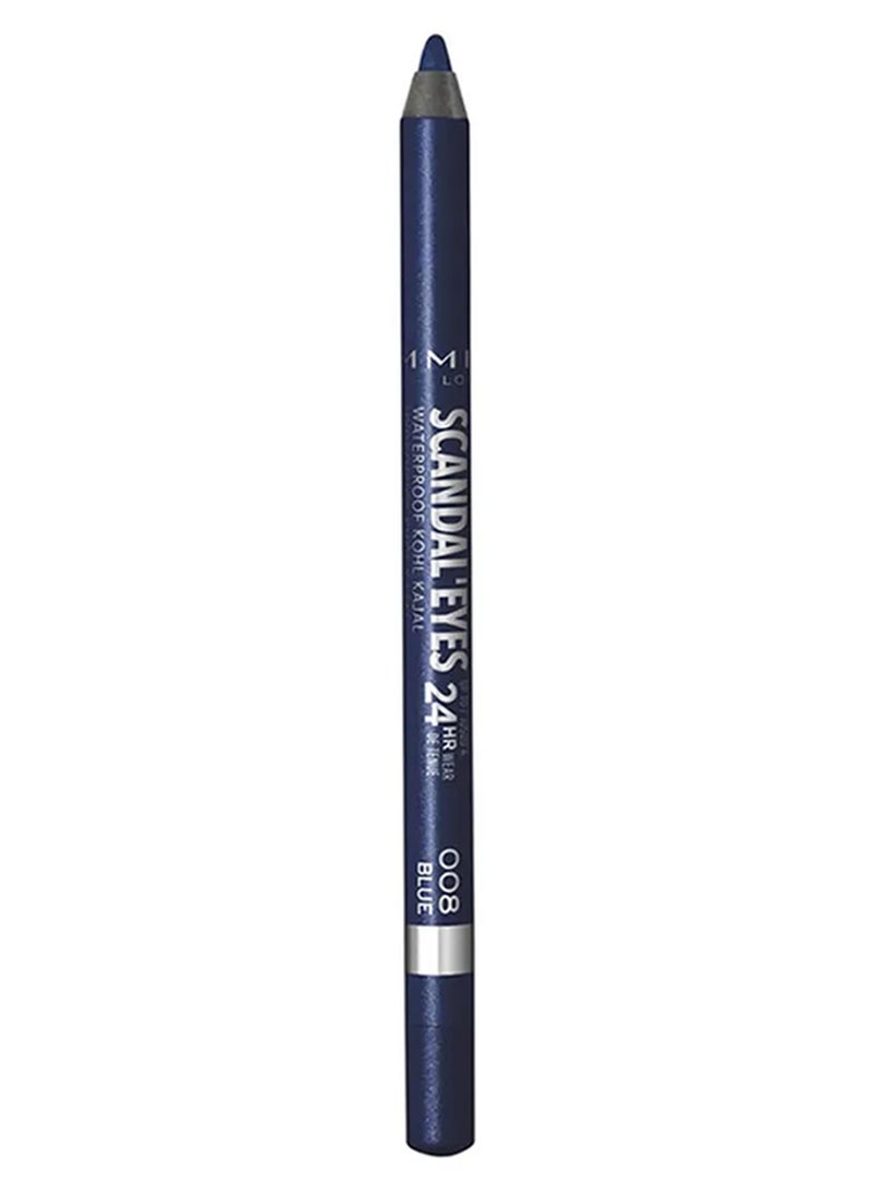 RIMMEL LONDON Scandaleyes Waterproof Kohl Kajal Eyeliner , 1.3 g 008 Blue - Image 1