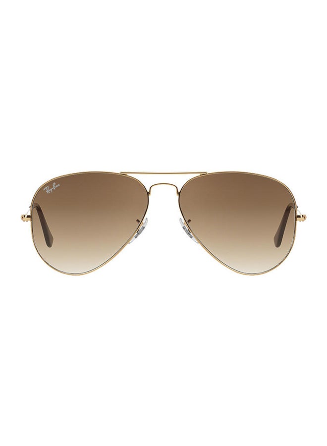 Ray-Ban Men's Full Rim Pilot Sunglasses - RB3025 001/51 - Lens Size: 55 mm - Gold - Image 2