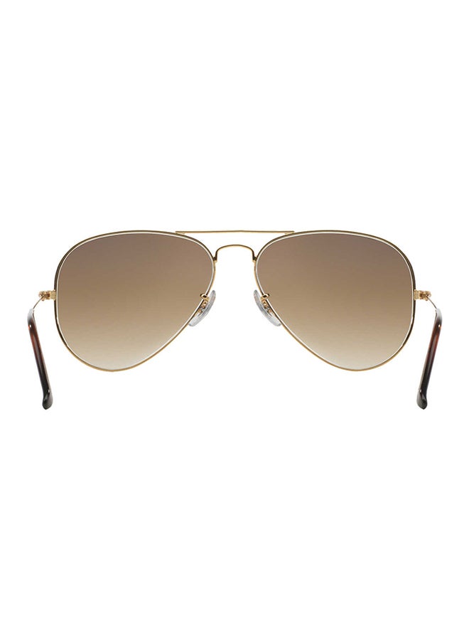 Ray-Ban Men's Full Rim Pilot Sunglasses - RB3025 001/51 - Lens Size: 55 mm - Gold - Image 3