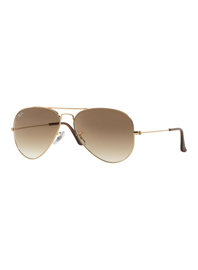Ray-Ban Men's Full Rim Pilot Sunglasses - RB3025 001/51 - Lens Size: 55 mm - Gold - Image 1