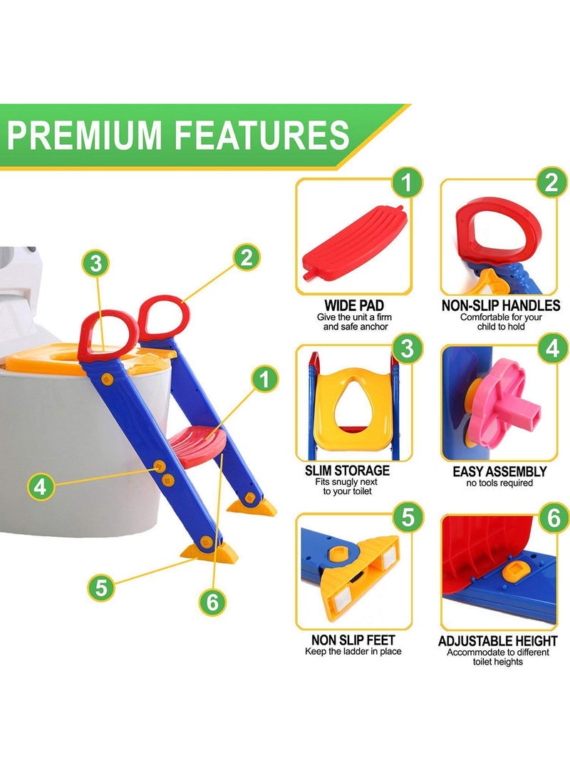 Generic - Portable Folding Toilet Potty Training Ladder Chair For Children, 12 Months + - Image 1