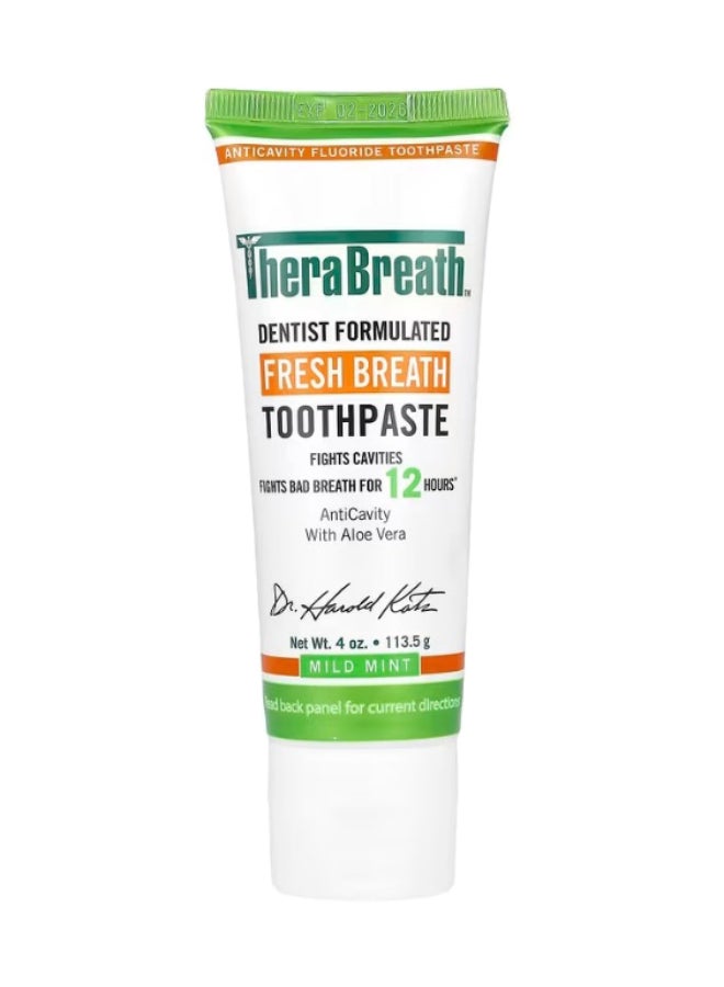 TheraBreath - Toothpaste, Mild Mint, 4 Oz Packaging May Vary 113.5grams - Image 1