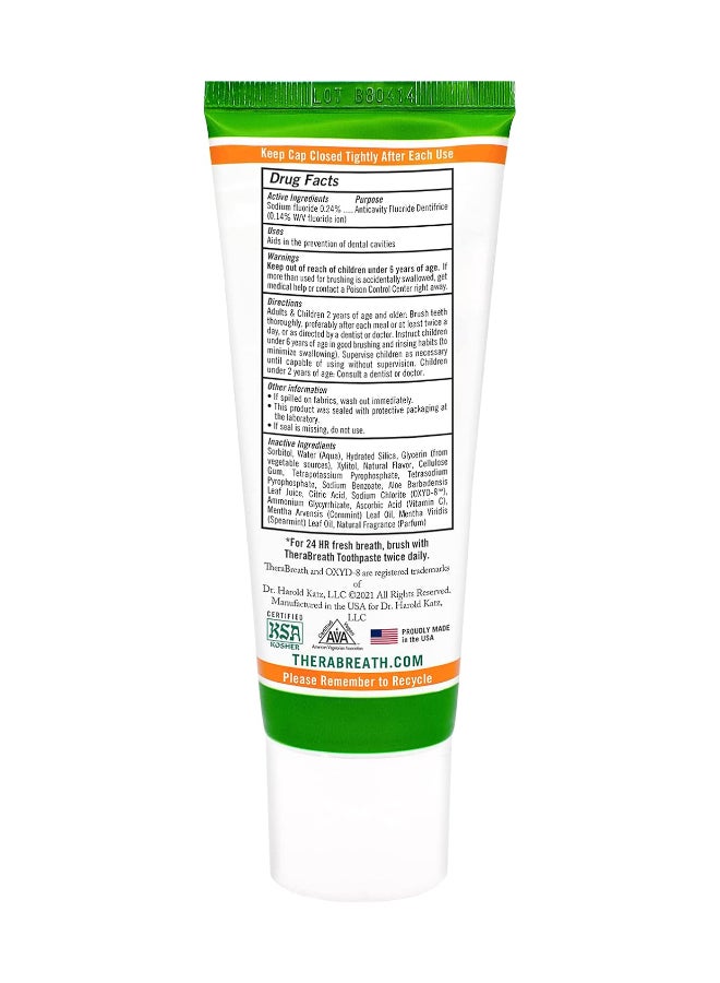 TheraBreath - Toothpaste, Mild Mint, 4 Oz Packaging May Vary 113.5grams - Image 1