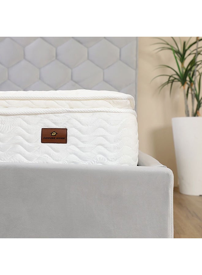 DANUBE HOME Pocket Spring King Mattress Medium Soft Feel White 200x180x26cmcm  - Image 3