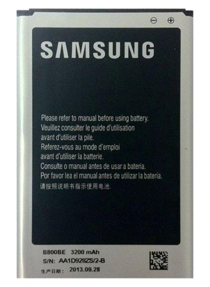 سامسونج البطارية الأصلية لجهاز سامسونج جالاكسي نوت 3 3200 mAh أسود/ فضي - Image 1