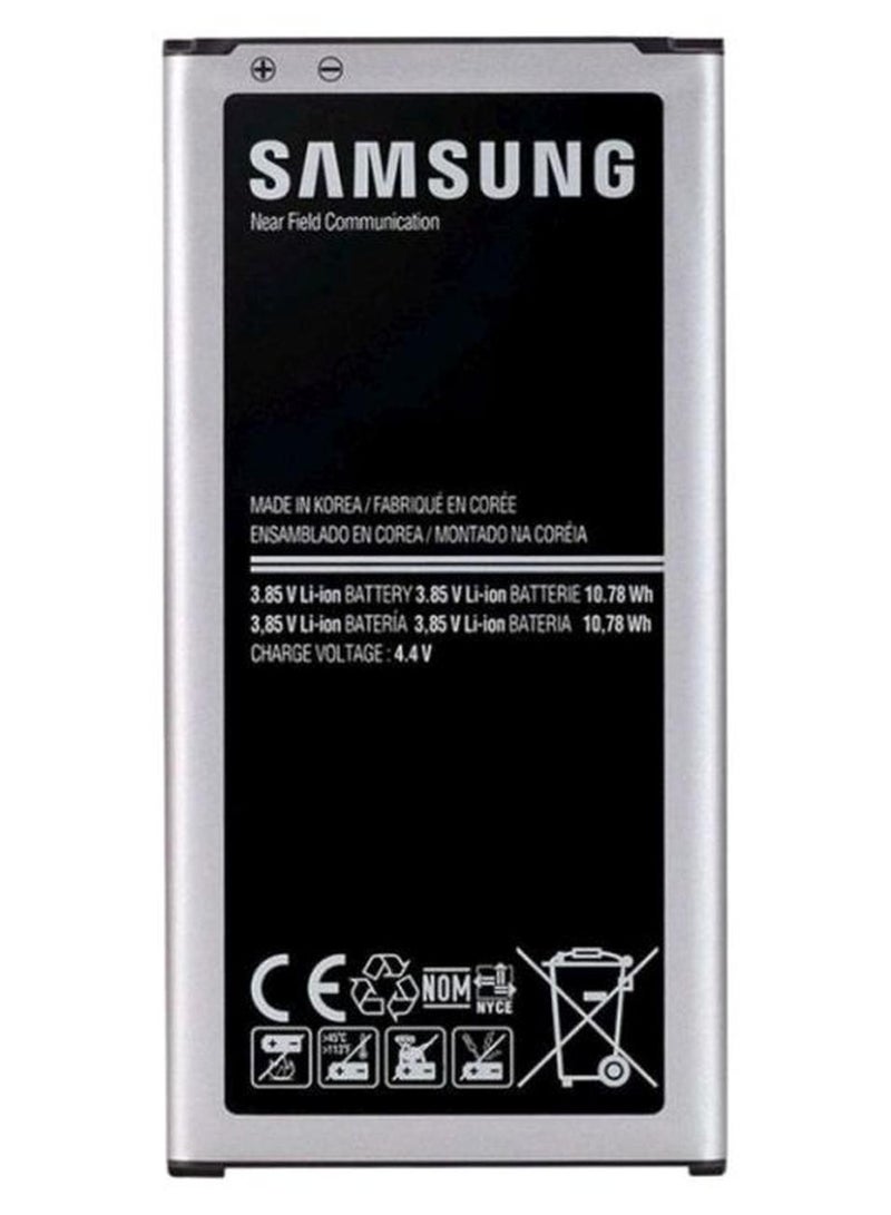 سامسونج بطارية قابلة لإعادة الشحن لهواتف سامسونج جالاكسي إس 5 أسود/ فضي