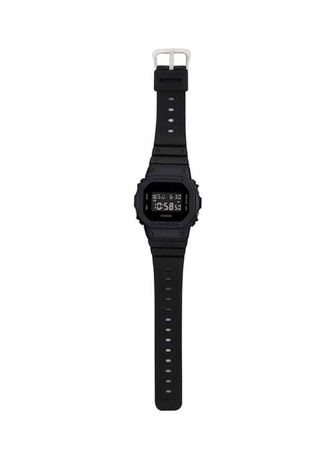 G-SHOCK Men's Square Shape Resin Band Digital Wrist Watch 49 mm - Black - DW-5600BB-1DR - Image 3