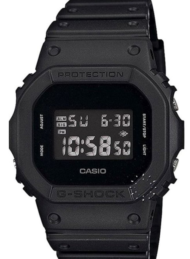 G-SHOCK Men's Square Shape Resin Band Digital Wrist Watch 49 mm - Black - DW-5600BB-1DR - Image 5