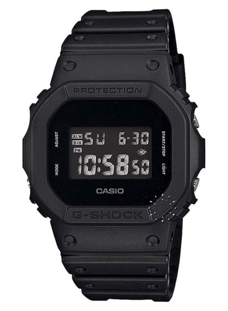 G-SHOCK Men's Square Shape Resin Band Digital Wrist Watch 49 mm - Black - DW-5600BB-1DR - Image 1