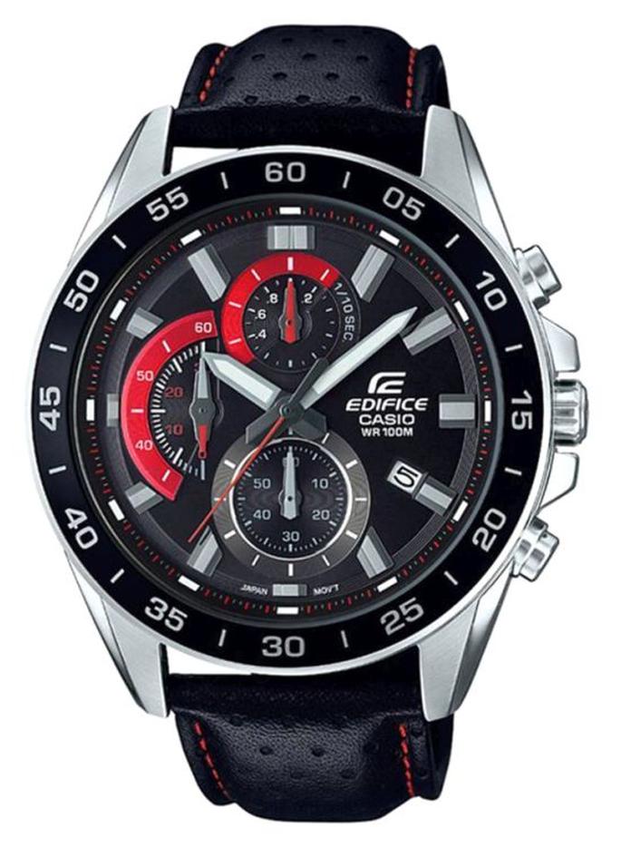 CASIO Men's Edifice Water Resistant Chronograph Watch EFV-550L-1AVUDF - 53 mm - Black - Image 1