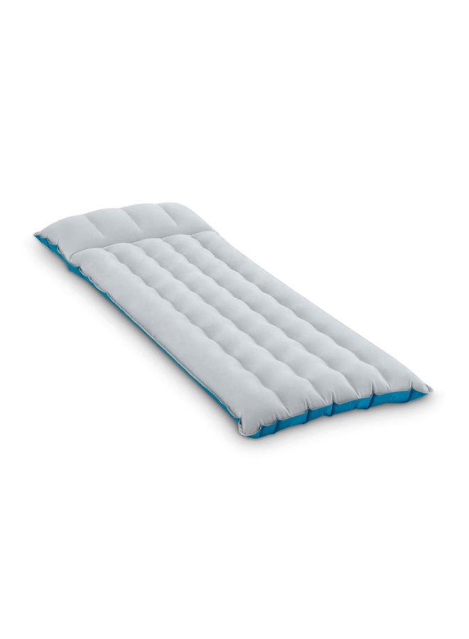 انتكس بساط مناسب للتخييم PVC أبيض/أزرق 67x184x17سم - Image 1