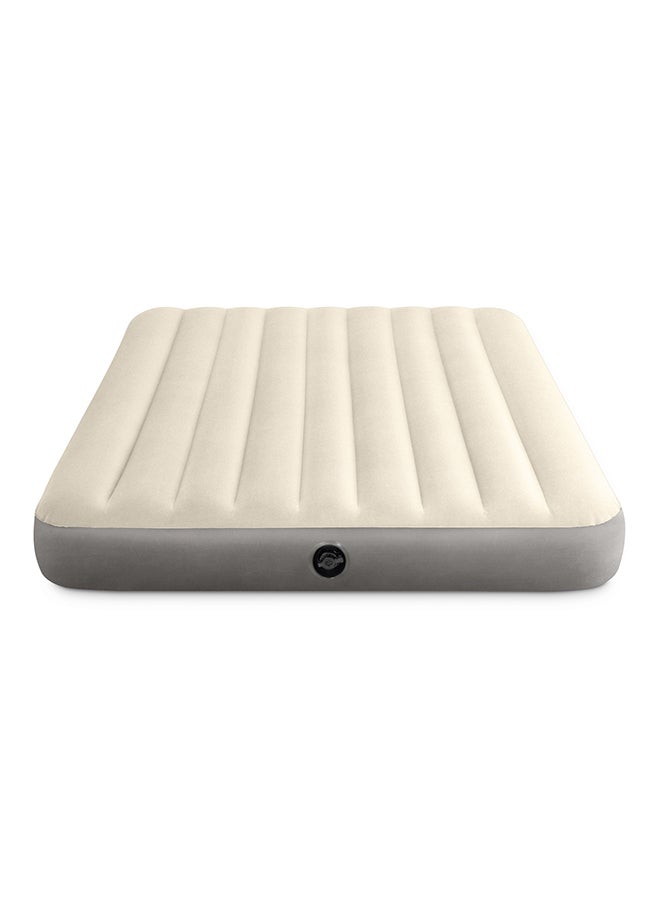 INTEX - 10" Inch Queen Dura-Beam Fiber-tech Technology Single-High Airbed White/Grey - Image 1