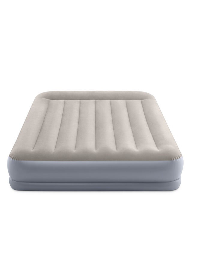 INTEX Dura-Beam Standard Pillow Rest Mid-Rise Air Mattress 30 cm Grey 152x203x30cm  - Image 1