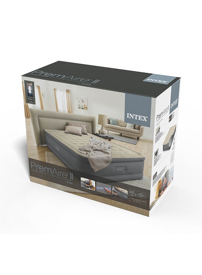 انتكس سرير هوائي بريمير بحجم كامل رمادي 152x203x46سم - Image 4