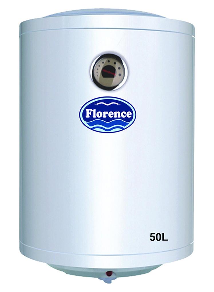 Florence Vertical Electric Water Heater White 50Liters
