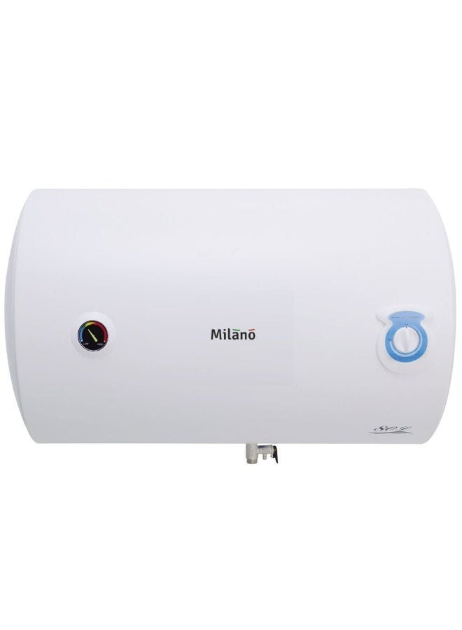 DANUBE HOME Florence Horizontal Electric Water Heater White 50Liters  - Image 1
