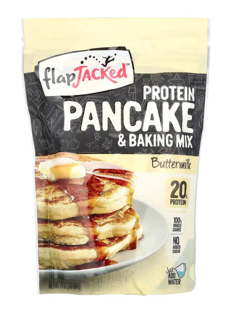 FlapJacked - Protein Pancake and Baking Mix, Buttermilk (12oz, 340g) - Image 1