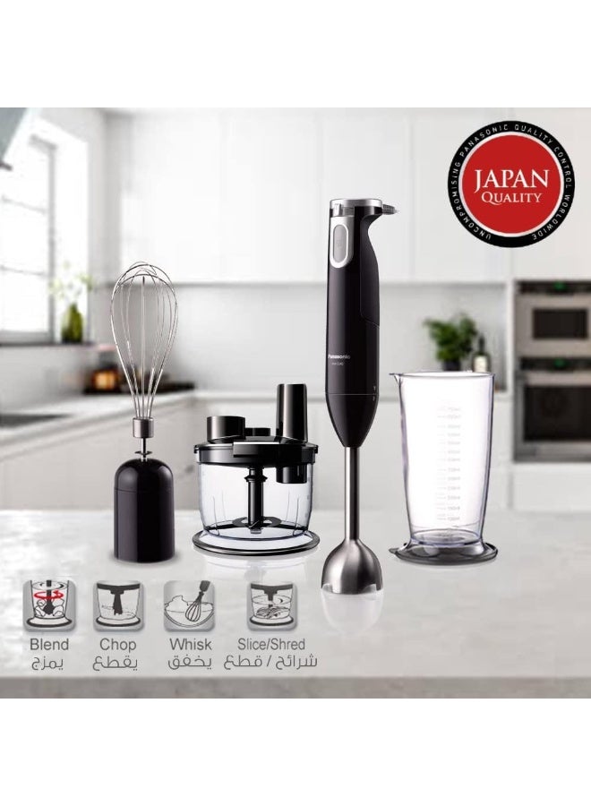 Panasonic 4-In-1 Hand Blender 600W MX-SS40BTZ Black  - Image 2