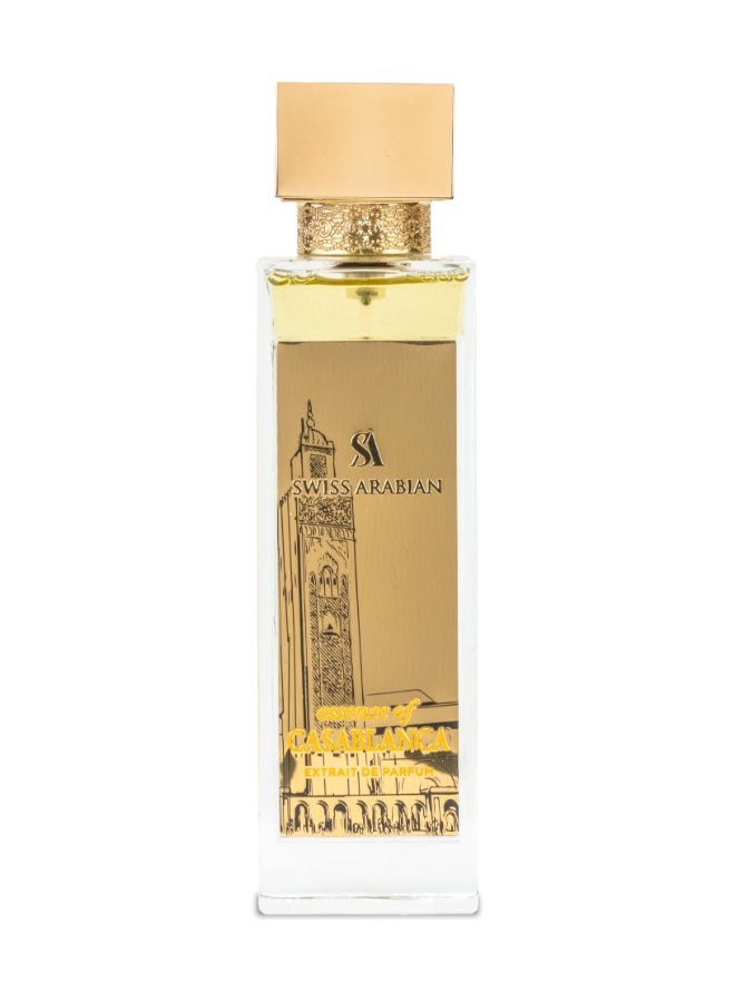 SWISS ARABIAN Essence of Casablanca Extrait de Parfum, 100ml, Premium Quality Perfume, Unisex Fragrance, Fruity, Woody, Amber, Luxurious Blend Perfume for Women and Men 100ml - Image 1