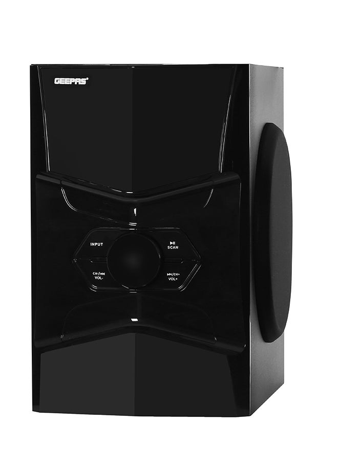 GEEPAS 5.1 Channel Multimedia Speaker System With Remote Control- FM Radio, Bluetooth, USB Input, SD Card Reader, Karaoke Function| LED Display, 50000W PMPO Speaker Unit| 2 Years Warranty GMS8578 Black GMS8578 Black - Image 2