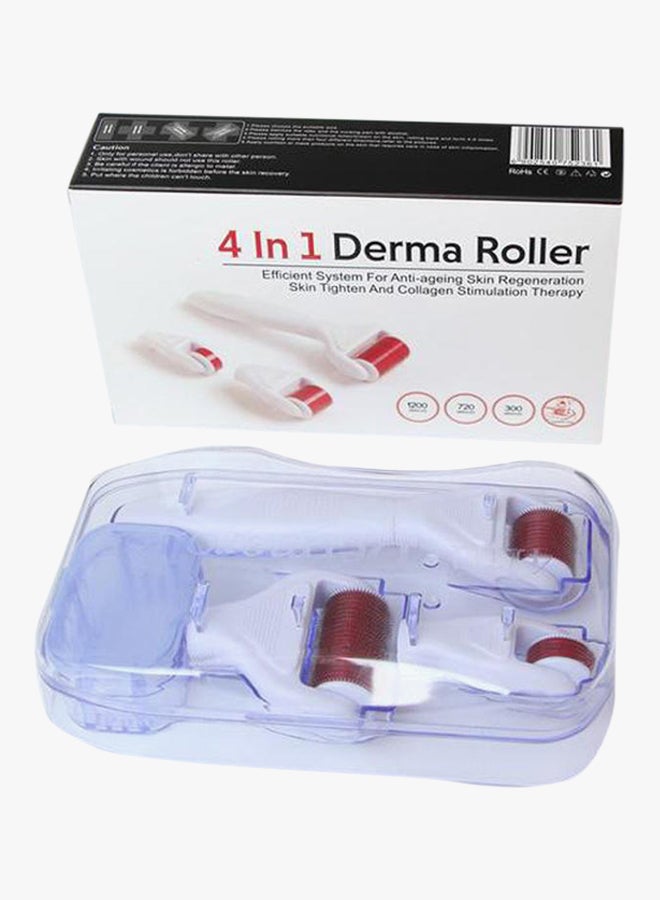 مجموعة ديرما رولر 4 في 1 أبيض - Image 2