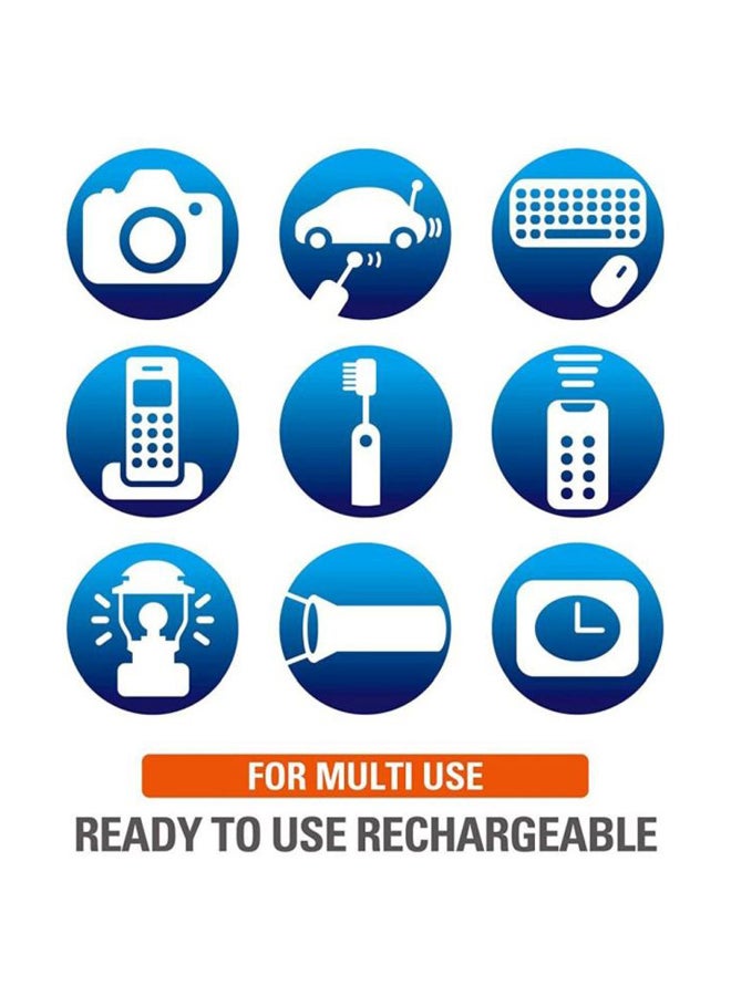 Panasonic Eneloop Rechargeable Battery 1900MAH , AA size 2pcs White - Image 3