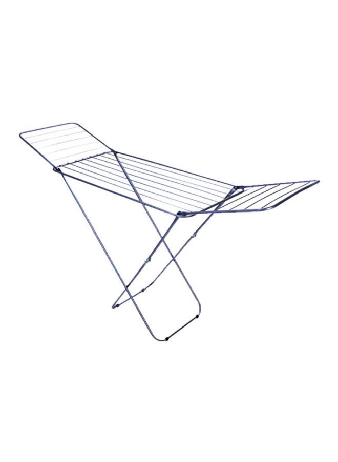 Royalford Cloth Dryer 15.5 M Drying Space Large Size Steel Material Indoor Outdoor Use Silver 124.5x50.5x4cm - Image 1