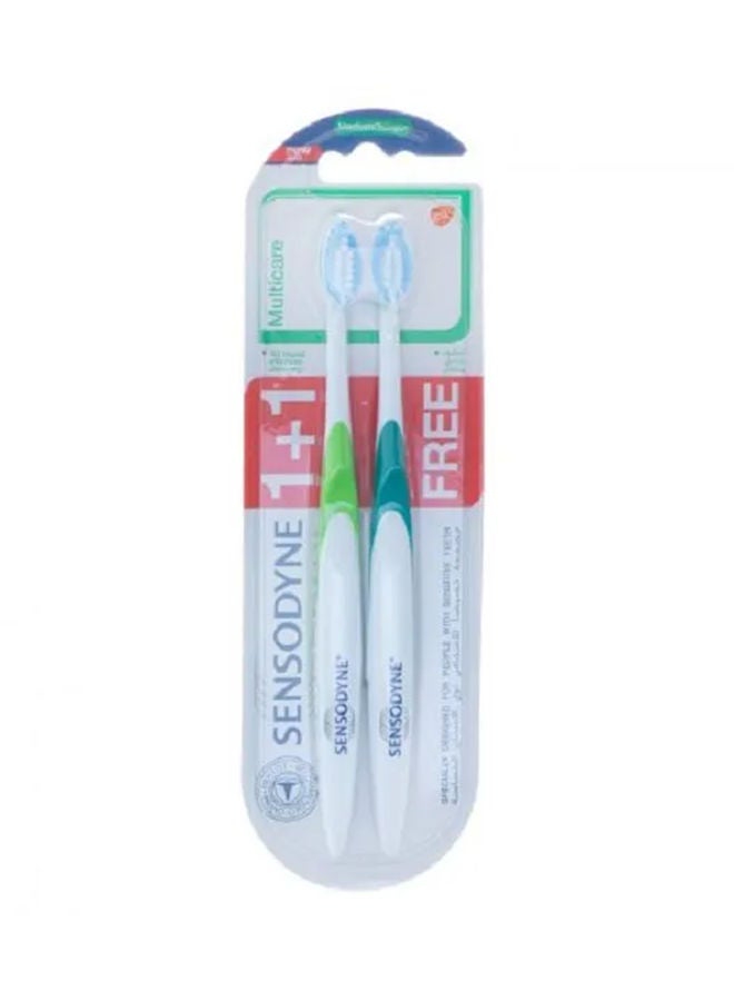 Multicare Toothbrush Pack Of 2 Multicolour - pnsku/N13985065A/45/_/1732554870/d7e7f6a0-660f-49ee-be69-6ea4adfe0a52